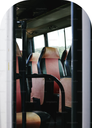 Stoelen in bus